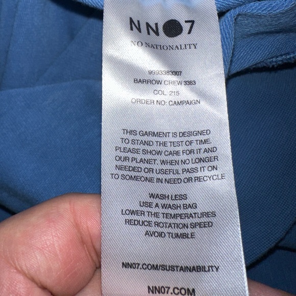 NN07 Barrow blue crewneck sweater - Picture 4 of 5